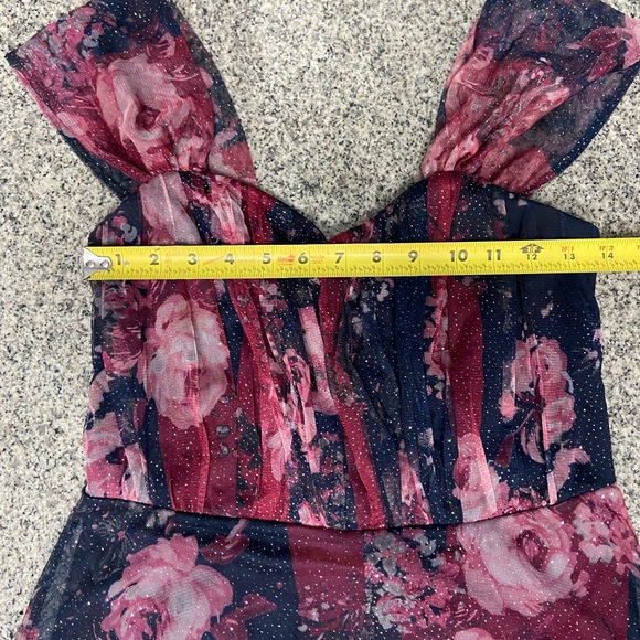 Lovely Grace Long Whimsigoth Gown Babydoll Forest Fairy Y2K Mesh Glitter Size S - Picture 13 of 17